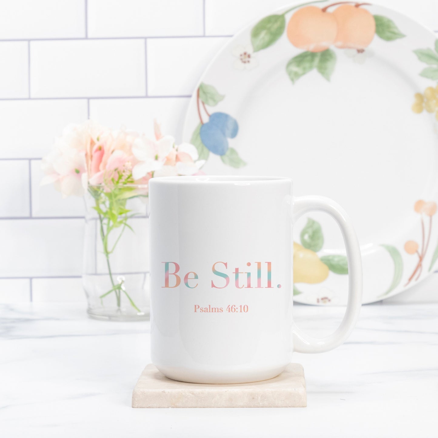 Be Still. Coffee Cup (Psalms 46:10) [Two Sided Mug 15 oz]