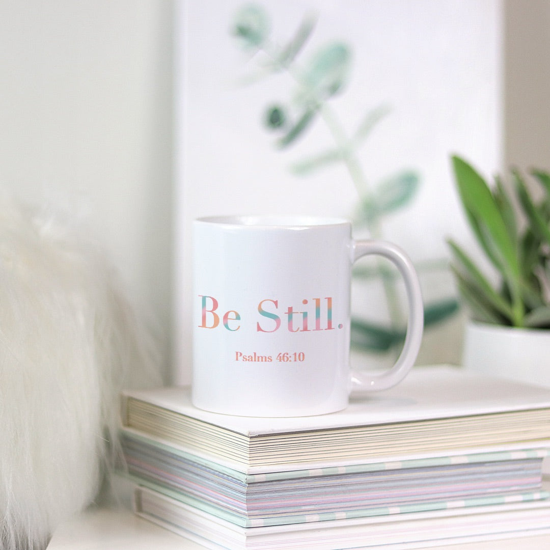 Be Still. Coffee Cup (Psalms 46:10) [Two Sided Mug 11oz]