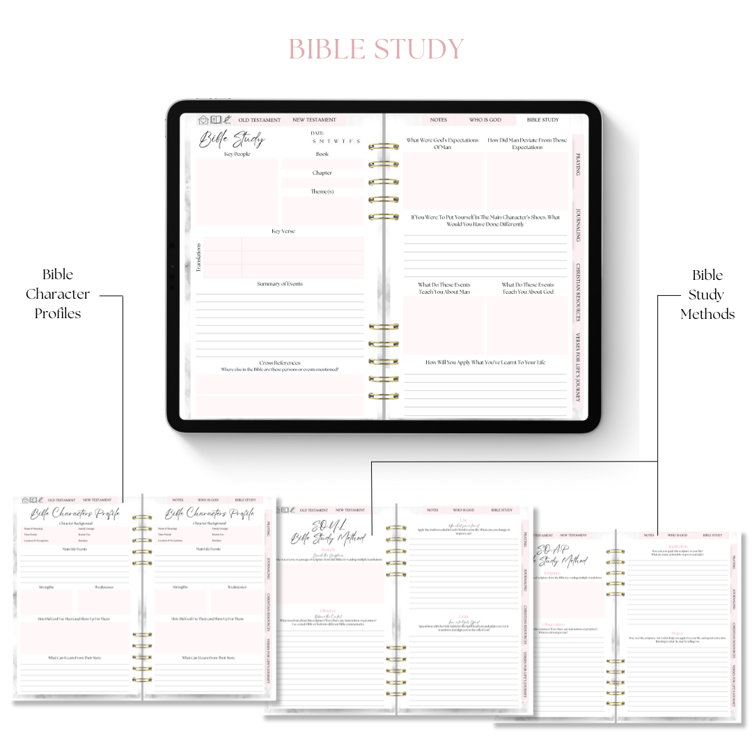 Essential Digital Bible Study Guide With Hyperlinked Tabs [Journal Edition]