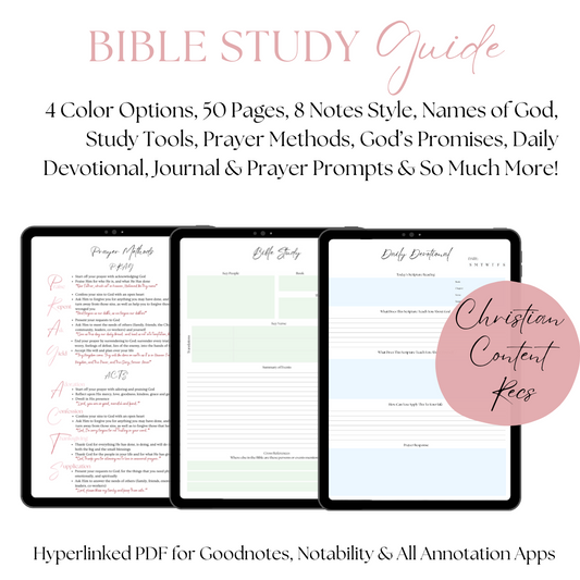 Essential Digital Bible Study Guide With Hyperlinked Tabs [Printable Edition]