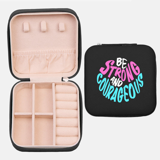 Be Strong and Courageous Jewelry Case